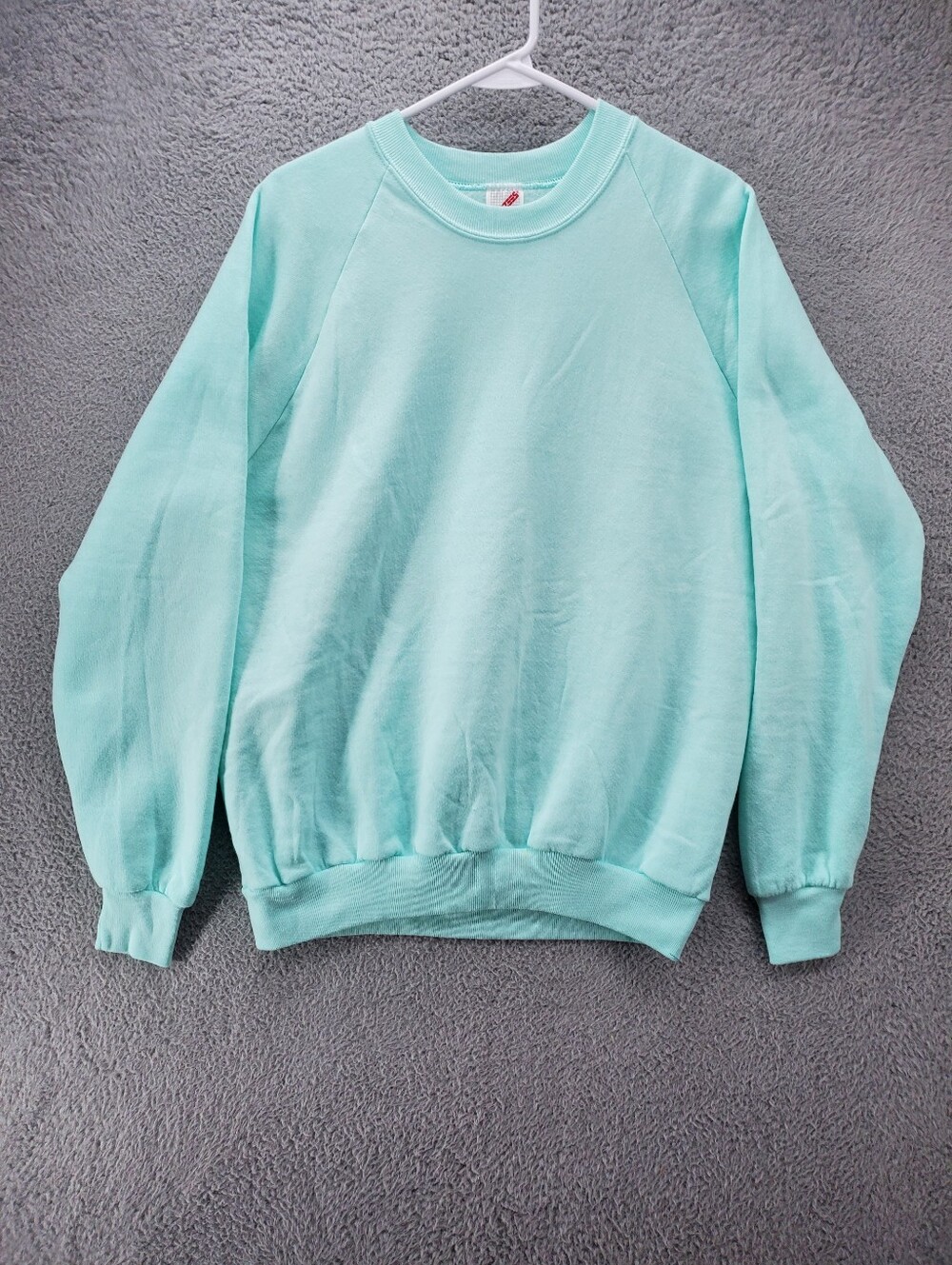 Vintage Jerzees Blank Crewneck Sweatshirt Size XL Pastel Blue USA Made 90s